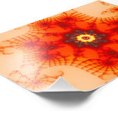 Fire Web - Fractal Art Foto Afdruk (Hoek)