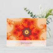 Fire Web - Fractal Art Kaart (Staand voorkant)