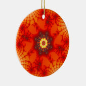 Fire Web - Fractal Art Keramisch Ornament (Rechts)