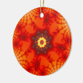 Fire Web - Fractal Art Keramisch Ornament (Links)