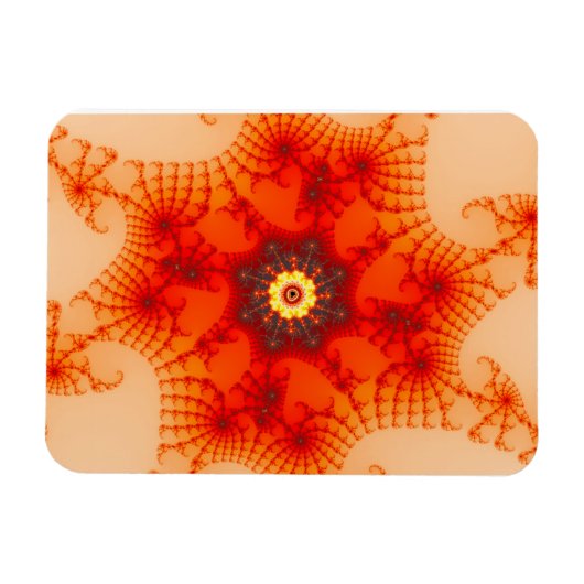 Fire Web - Fractal Art Magneet (Horizontaal)