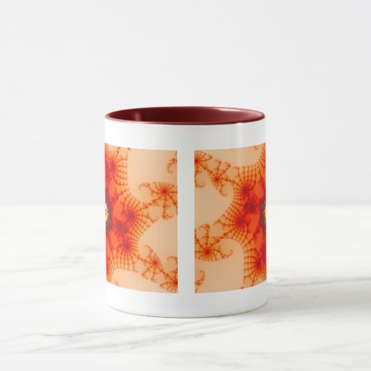 Fire Web - Fractal Art Mok (Midden)