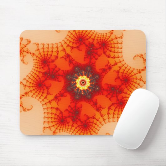 Fire Web - Fractal Art Muismat (Met muis)
