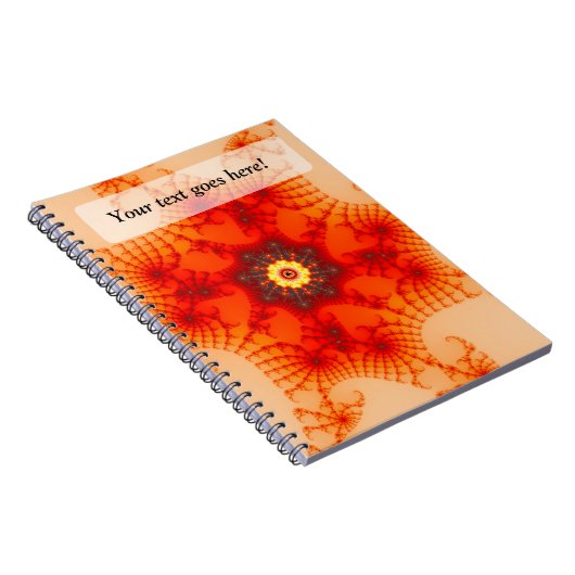 Fire Web - Fractal Art Notitieboek (Rechterzijde)