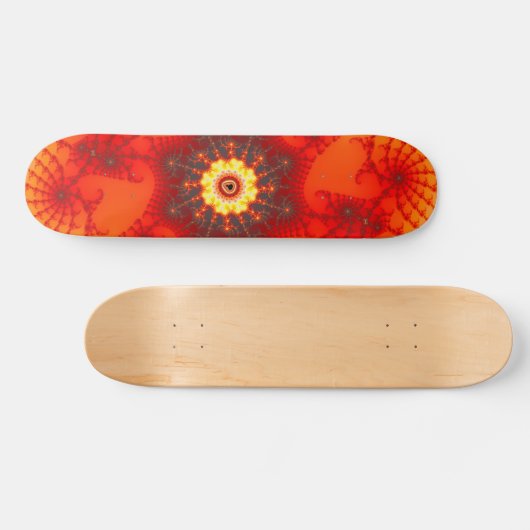 Fire Web - Fractal Art Skateboard (Horizontaal)