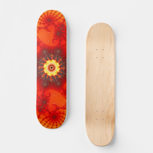 Fire Web - Fractal Art Skateboard (Voorkant)