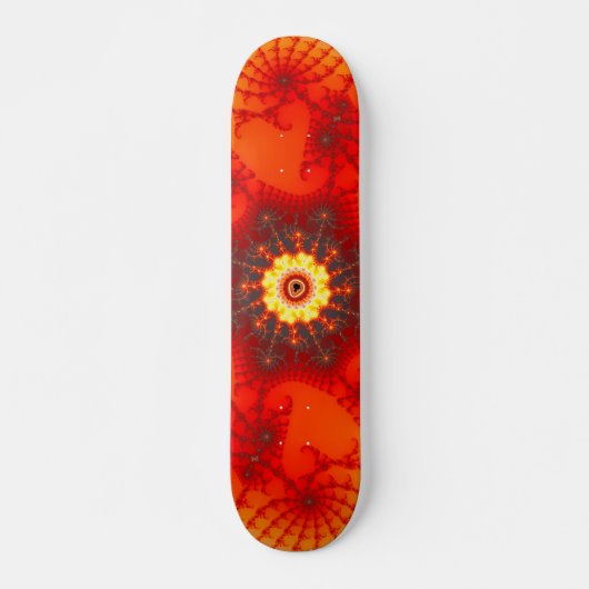 Fire Web - Fractal Art Skateboard (Voorkant)