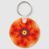 Fire Web - Fractal Art Sleutelhanger (Voorkant)