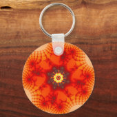 Fire Web - Fractal Art Sleutelhanger (Voorkant)