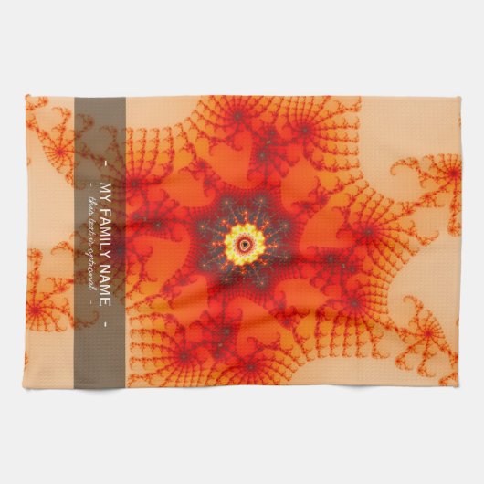 Fire Web - Fractal Art Theedoek (Horizontaal)