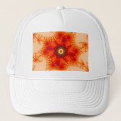 Fire Web - Fractal Art Trucker Pet (Voorkant)