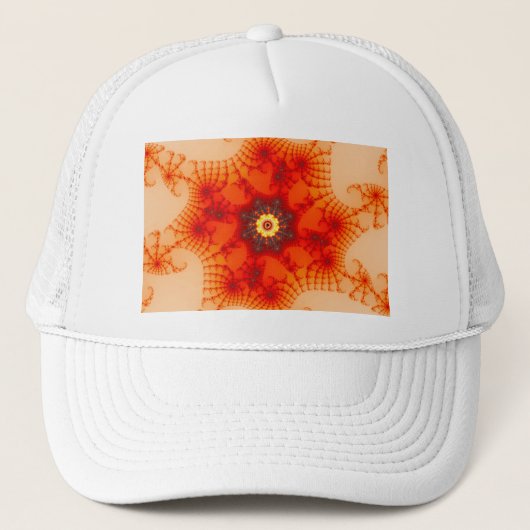 Fire Web - Fractal Art Trucker Pet (Voorkant)