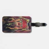 Fire Wolf Bagagelabel (Achterkant horizontaal)