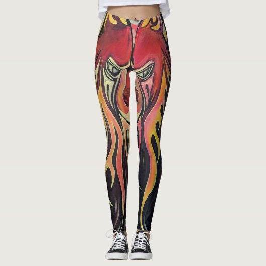 Fire Wolf Leggings (Voorkant)