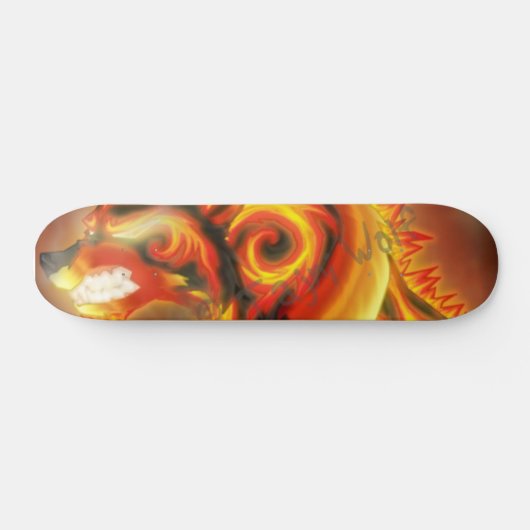 Fire Wolf Skateboard (Horizontaal)