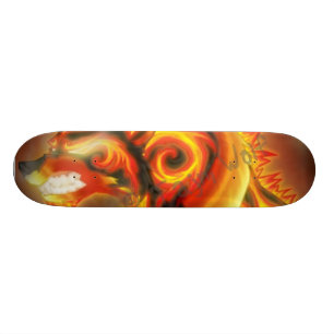 Fire Wolf Skateboard