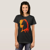 Fire Wolf Spirit Animal Guide Pagan Wicca T-shirt (Voorkant volledig)