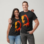 Fire Wolf Spirit Animal Guide Pagan Wicca T-shirt (Unisex)