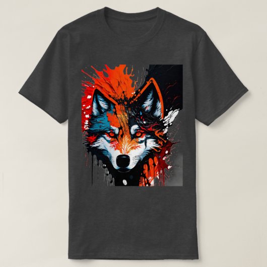 Fire Wolf T-shirt (Design voorkant)