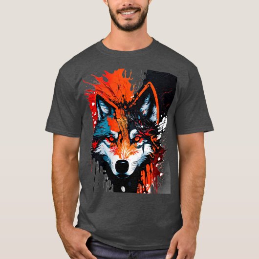 Fire Wolf T-shirt (Voorkant)