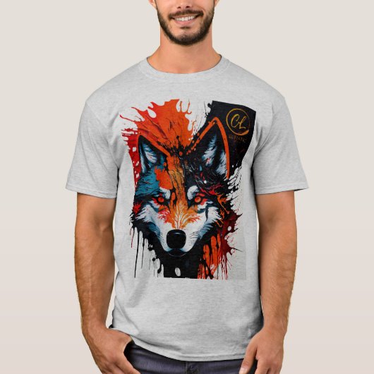 Fire Wolf T-shirt (Voorkant)