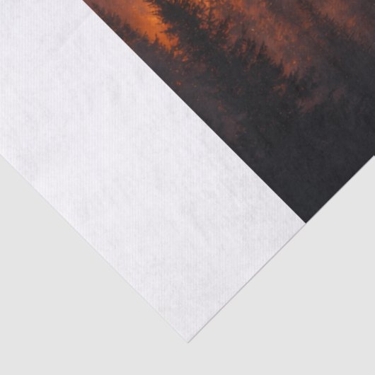 Fire Wolf Tissuepapier (Detail)