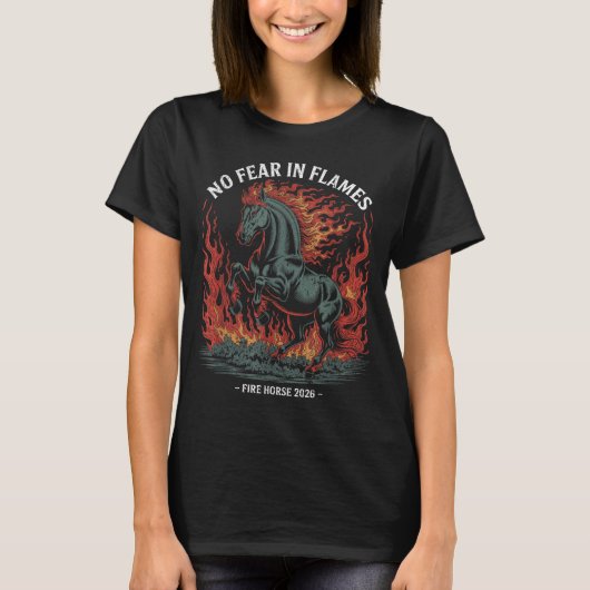 Fire Year Of The Horse – Chinese Zodiac New Year 2 T-shirt (Voorkant)