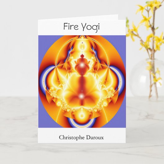 Fire Yogi Kaart (Gele Bloem)