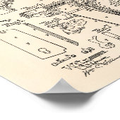 Firearm 1913 Patent Art Old Peper Poster (Hoek)
