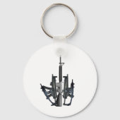 Firearm Middle Finger Sleutelhanger (Voorkant)