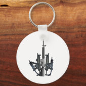 Firearm Middle Finger Sleutelhanger (Voorkant)