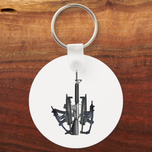 Firearm Middle Finger Sleutelhanger (Voorkant)