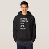 Firearms Instructor Man Myth Legend Hoodie (Voorkant volledig)