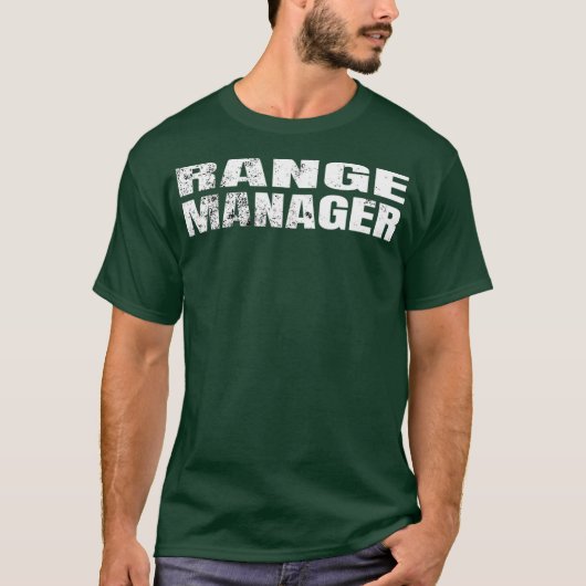 Firearms instructor Range Manager Pistool Safety T-shirt (Voorkant)