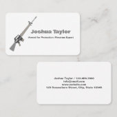 FireArms Pistool Store Visitekaartje (Voorkant / Achterkant)