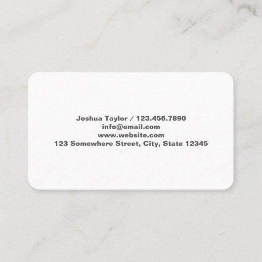 FireArms Pistool Store Visitekaartje (Achterkant)