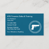 Firearms Range And Safety Training Visitekaartje (Voorkant)