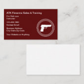 Firearms Range And Safety Training Visitekaartje (Voorkant / Achterkant)