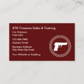 Firearms Range And Safety Training Visitekaartje (Voorkant)