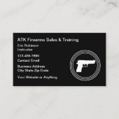 Firearms Range And Safety Training Visitekaartje (Voorkant)