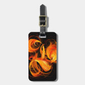 Fireball Abstract Art Address Bagagelabel (Voorkant verticaal)