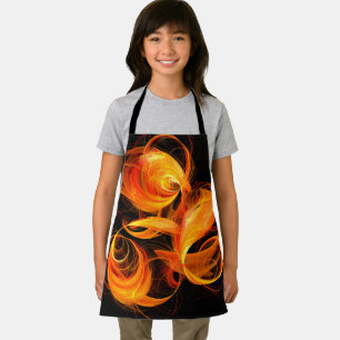 Fireball Abstract Art Apron Schort