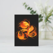 Fireball Abstract Art Briefkaart (Staand voorkant)