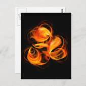 Fireball Abstract Art Briefkaart (Voorkant / Achterkant)