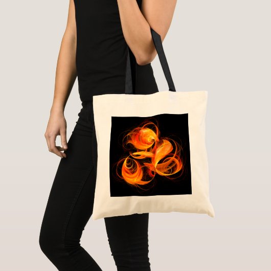 Fireball Abstract Art Canvas tas (Voorkant (product))