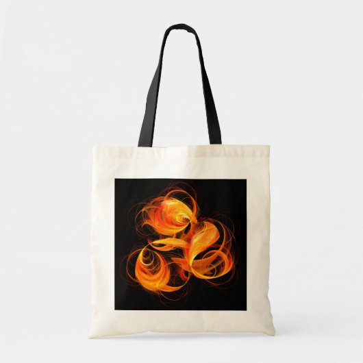 Fireball Abstract Art Canvas tas (Voorkant)