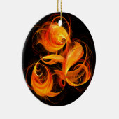 Fireball Abstract Art Circle Ornament (Rechts)