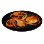 Fireball Abstract Art Cirkel Snijplank (Hoek)