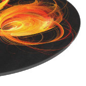 Fireball Abstract Art Cirkel Snijplank (Hoek)