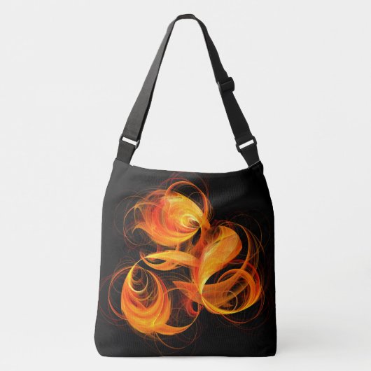 Fireball Abstract Art Cross Body Crossbody Tas (Voorkant)